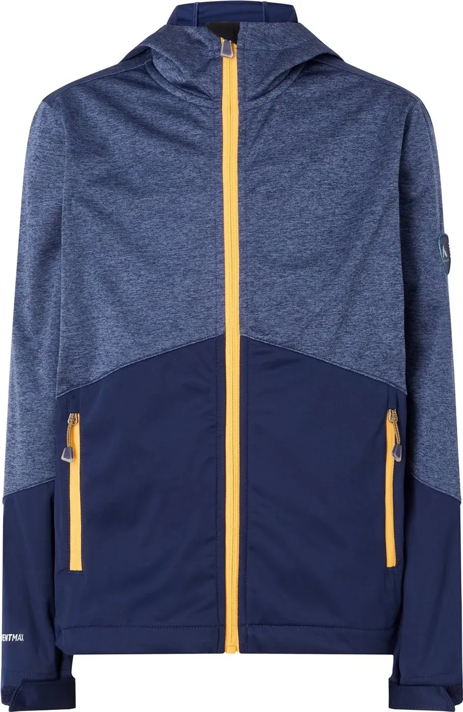 McKINLEY Ju.-Funktions-Jacke Bennet LT B, MELANGE/NAVY DARK, 176