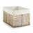 Home4You Aufbewahrungskorb Regalkorb 40 x 25 x 30 cm beige/braun