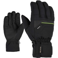 Ziener Herren Glyn GTX Plus Glove Alpine Ski-Handschuhe/Wintersport Wasserdicht, Atmungsaktiv, Warm, Gore-tex, Black/Lime Green, 7 Warm Glove Ski Alpine