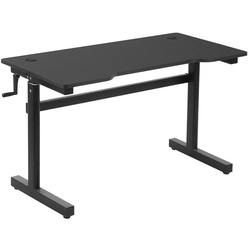 Vinsetto Schreibtisch Schreibtisch (Set, 1-St., Computertisch), Computertisch Verstellbare Fußstützen Schwarz schwarz