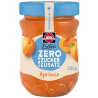 Schwartau Extra Zero Aprikose, Fuchtaufstrich ohne Zuckerzusatz, 13 kcal pro 25g, 280g