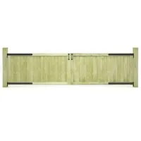 vidaXL Gartentore 2 Stk. Kiefernholz Imprägniert 300x75 cm