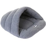 UEETEK Hundehöhle Haustier Schlafsack gemütlich warm Tierbett für Kleine Hunde Katzen Kaninchen Größe XS (Grau)