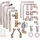 Vaillant VC/VCW/VCI-Installationsset Auf-/Unterputz, Rohre kürzbar