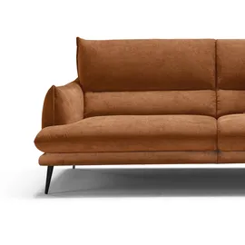 Egoitaliano 2,5-Sitzer FUNNY, hochwertiges und aktuelles Design, bequeme Rückenlehne, toller Sitzkomfort braun