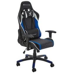 Gamingsessel Agility ca. 55x113x62,5cm Blau/Schwarz