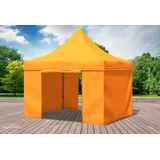 Faltpavillon Faltzelt Pavillon 3x3m Orange Gartenzelt Klappzelt Wasserdicht