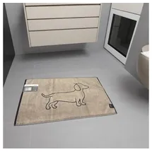 CAWÖ Duschvorleger We Love Dogs Schwarz 50 x 80 cm
