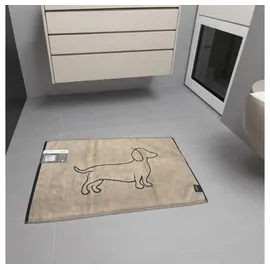 CAWÖ Duschvorleger We Love Dogs Schwarz 50 x 80 cm