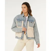 Rip Curl Cruisinsherpa Jeansjacke Washed Blue M