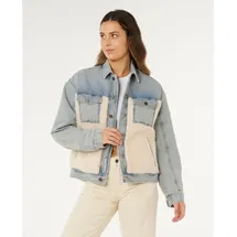 Rip Curl Cruisinsherpa Jeansjacke Washed Blue M