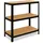 shelfplaza Schwerlastregal Stahl 90x50x30 cm schwarz 3 Böden