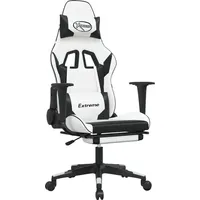 VidaXL Modell 2 Gaming-Stuhl Weiß und Schwarz