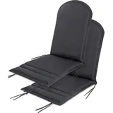 ASPERO Hochlehnerauflage 140 x 55 x 6 cm grau 2 St.