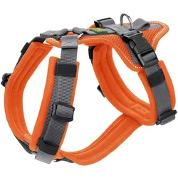 Hunter Geschirr Sicherheit Maldon orange Hundegeschirr M-L / 60 - 91 Centimeter