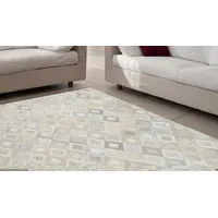 MY HOME Lederteppich »Arno« rechteckig 8 mm Höhe jeder Teppich-ein Unikat, Wohnzimmer, bunt