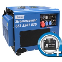 Güde Notstromaggregat Diesel Stromerzeuger GSE 5501 DSG 400V 230V inkl. Batterie