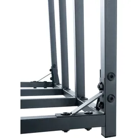 deluke Kaminholzregal Aluminium 70 x 165 x 165 cm Schwarz