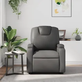 vidaXL Relaxsessel Grau Kunstleder 50 x 97 x 50 cm Grau mit Liegeposition