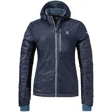 Schöffel Ins Hybrid Black Raven L, leichte MTB Jacke mit 4 D Body Mapping, atmungsaktive, wärmende Fahrradjacke mit fixer Kapuze, mit Taschen, navy blazer, 44