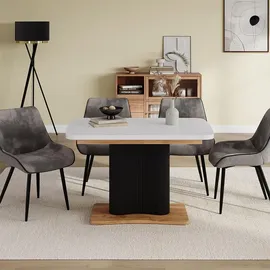 Vicco Fenaro 120 x 77,4 x 80 cm weiß/goldkraft Eiche