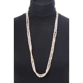 COLLEZIONE ALESSANDRO Lange Kette Frankfurt Beige / Glas