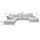 ed exciting design Wohnlandschaft Polyester U-Form 3-Sitzer Grau
