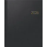 Brunnen Buchkalender Manager Wt7 weektimer 21x26cm 1 Woche/2 Seiten Balacron schwarz