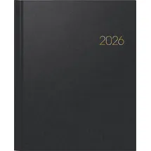 Brunnen Buchkalender Manager Wt7 weektimer 21x26cm 1 Woche/2 Seiten Balacron schwarz