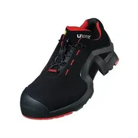 Uvex Halbschuh schwarz/rot uvex 1 x-tended support, S3, EU-Schuhgröße: 39
