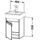 Duravit Ketho Waschtischunterschrank 1 Tür, KT6630R4949,