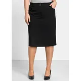 sheego Bleistiftrock Damen Schwarz 54