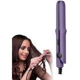 Regulatem Ceramic Mini Hair Curler,Mini Glätteisen für Kurzes Haar,2 in 1 Mini Glätteisen und Lockenstab,Keramik-Heizplatte,Tragbare Keramik flache Lockenstab Haar Lockenwickler für Reisen (A)