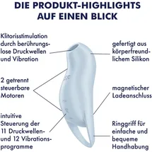 Satisfyer Pocket Pro 1, Air‐Pulse‐Vibrator - Blue