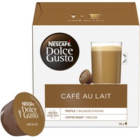 Nescafe Dolce Gusto – Dolce Gusto Café au Lait 16 CAPSULES 160 g (X6)