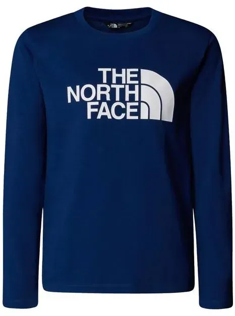 The North Face Teen Easy Long Sleeve Tee estate blue (D1R) XL