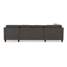 sit&more Wohnlandschaft SIT & MORE "Farö U-Form", grau (anthrazit), B:325cm H:90cm T:187cm, Sofas, Wohnlandschaft, inklusive Federkern, wahlweise mit Bettfunktion und Bettkasten