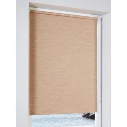 Raffrollo Gr. 8, beige (natur), B:110cm H:150cm, Raffrollos
