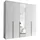 Pol-Power Drehtürenschrank Kevo 225 x 195 x 0 cm Weiß
