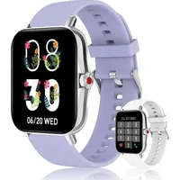 Smartwatch Damen mit Telefonfunktion,1,7" HD Touchscreen Fitness Tracker, IP67 Wasserdicht mit Schrittzähler,Schlafmonitor für iOS und Android