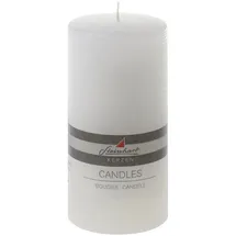 Steinhart Kerzen Raureif Stumpenkerze 150 x 78 mm weiß