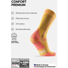 Danish Endurance Hiking Classic Socken 3-Paar Grau 39-42