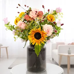 Blumenstrauß Klassiker mit Vase, verschiedene Größen