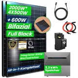 All In One 2000W Balkonkraftwerk mit Speicher 3,2 kWh Anker SOLIX und Ziegeldach