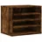 vidaXL Organizer Schreibtisch-Organizer Räuchereiche 36x26x29,5 cm