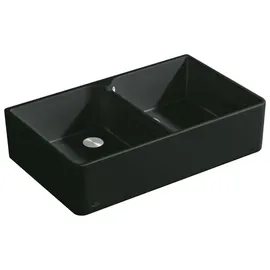 Villeroy & Boch Spülstein 90 X Spülstein Doppelbecken 639000RW Keramik Stone White cplus
