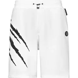 PLEIN SPORT Herren Shorts SCRATCH, Wei?, 5XL