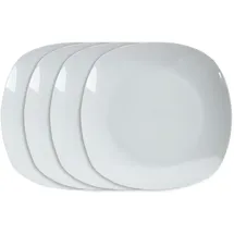 Home4You Speiseteller - - Weiß - - 4er Set