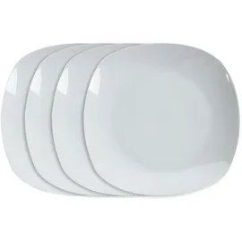 Home4You Speiseteller - - Weiß - - 4er Set