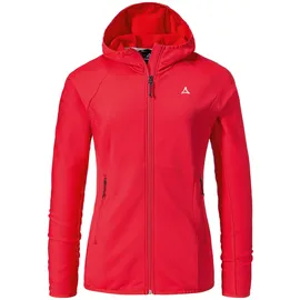 Schöffel Damen Fleece Hoody Style Cascata WMS, Fleecejacke mit Kapuze aus 2-Wege-Stretch, wärmende Outdoorjacke mit 2 Außentaschen